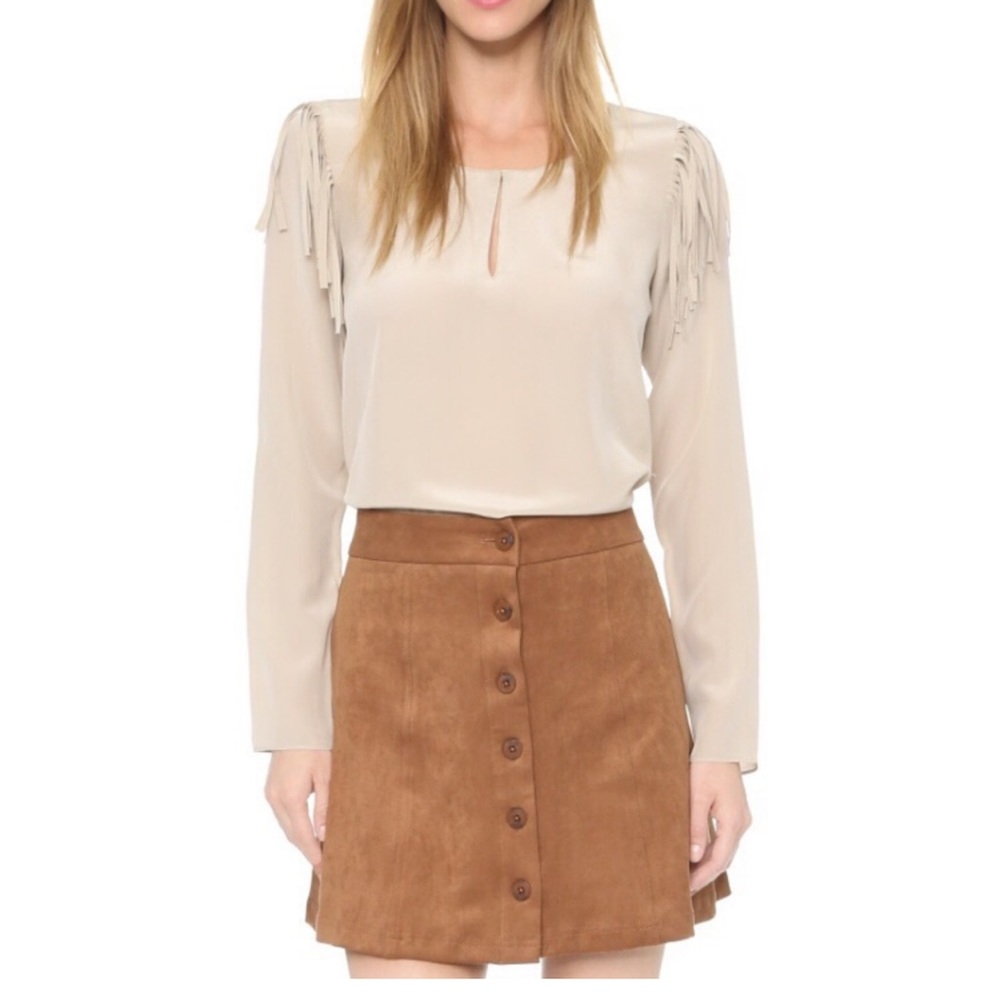 Boutique Button front snap skirt